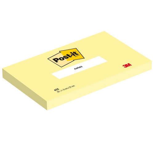 BLOCCO 100fg Post-itÂ® Giallo Canary 76x127mm 655